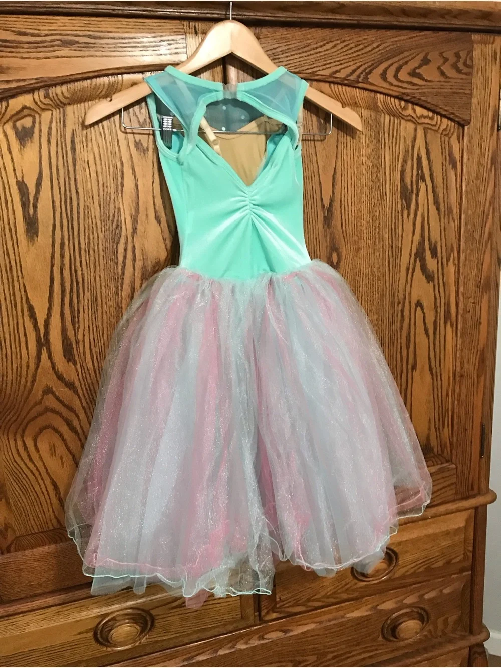 Curtain Call Girls Small Ballet Dance TuTu Costume Teal Blue